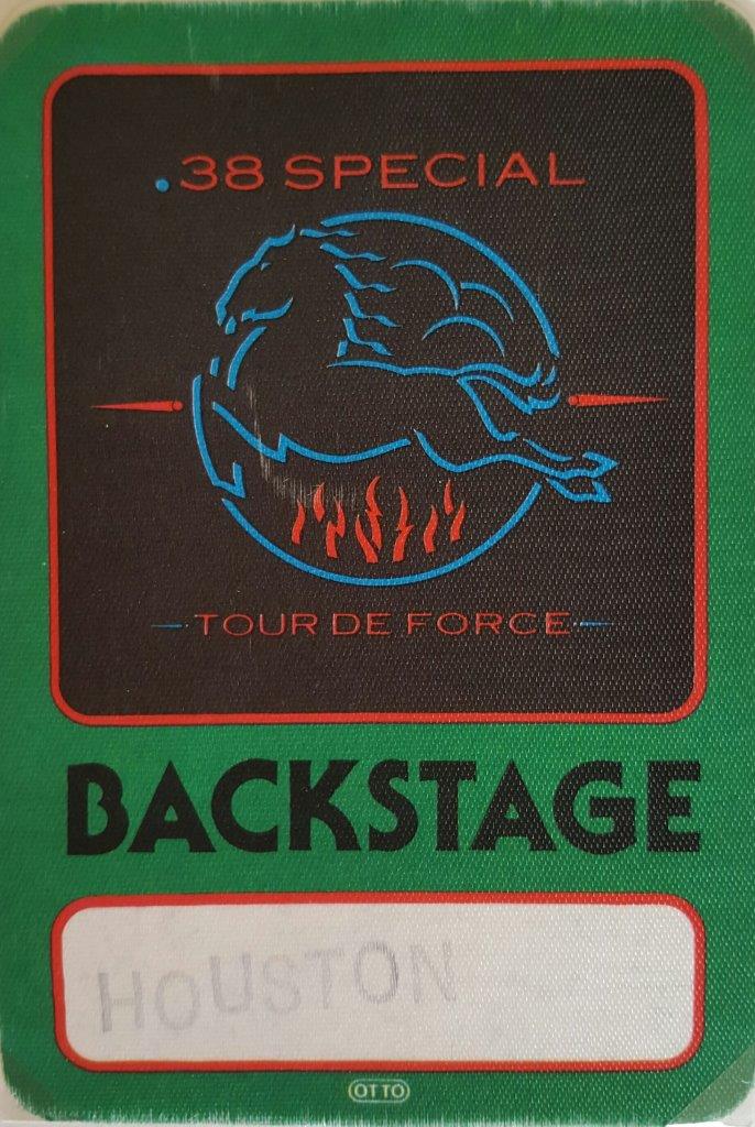38Special with Golden Earring backstage pass March 30 1984 Houston - The Summit